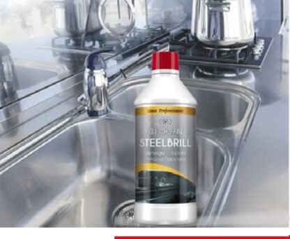 Detergent profesional de lustruire pentru otel si inox, Steelbrill